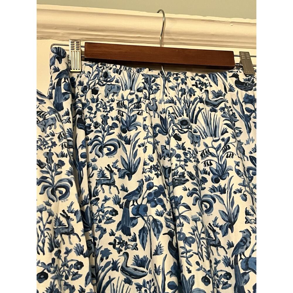 Hill House Pajamas Sleep Set •Women S•Ducks Pants Top Blue White Pajama Cotton - Picture 5 of 10